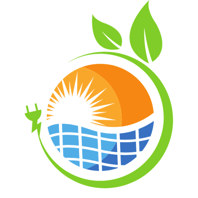 Logo der EEG Obermurtal mit Sonne, Solarpanel und grünen Blättern